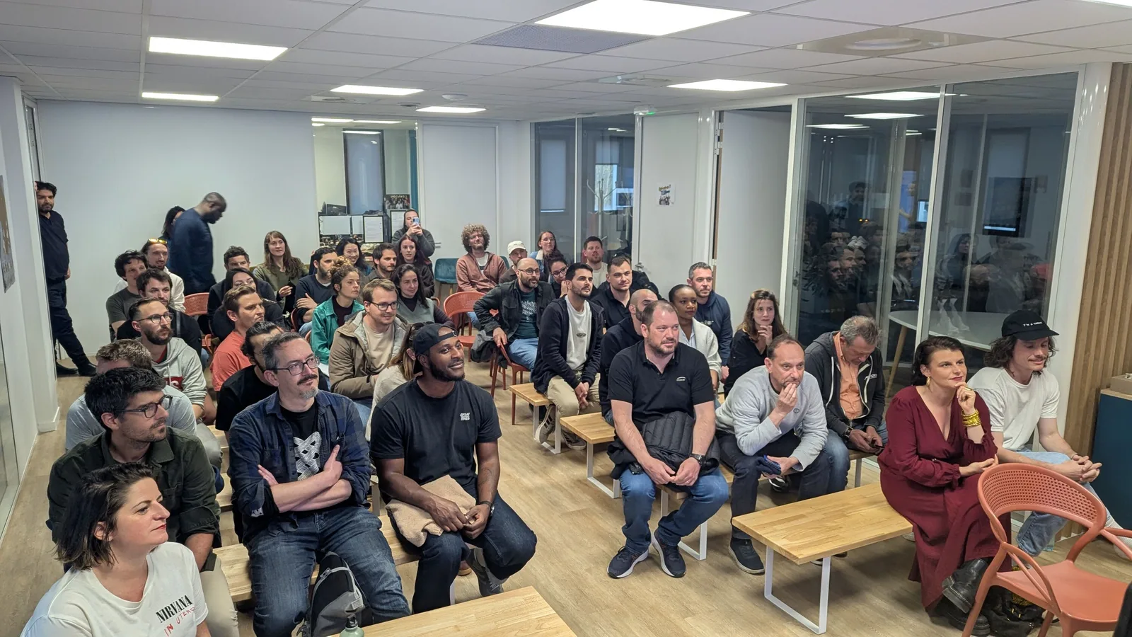 La communauté Ocean Tech réunie pour la soirée chez Docorga à Bayonne.